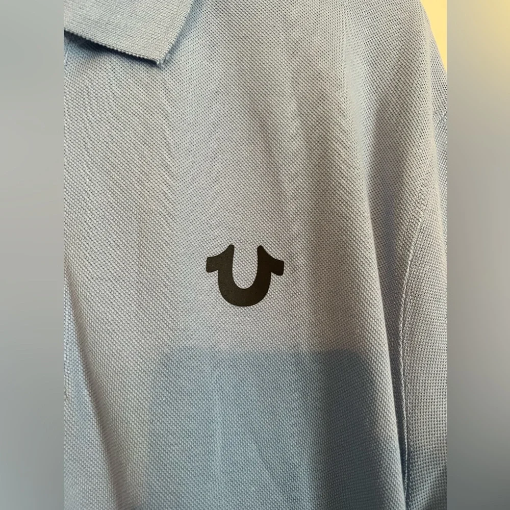 Men’s True Religion Blue Polo - Size Large